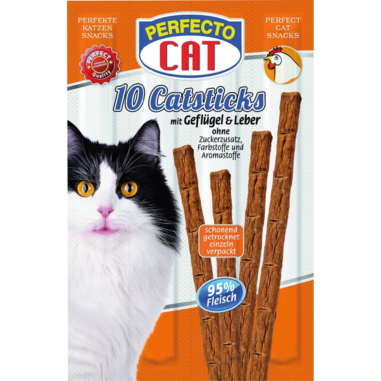 Perfecto Cat Geflügel & Leber 10 Stück