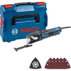 Bosch Professional Multicutter GOP 55-36 mit Zubehör in L-Boxx, ein Multitool für Profis.