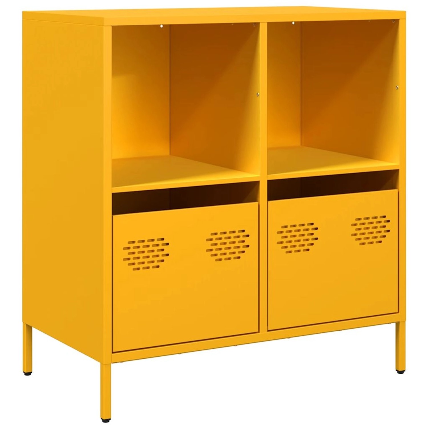 vidaXL Sideboard Senfgelb 68x39x73,5 cm Kaltgewalzter Stahl 851361 günstig online kaufen