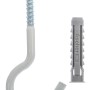 Fischer Spreizdübel SX 10x50 mit Rundhaken, nylonbeschichtet, 2 Stück