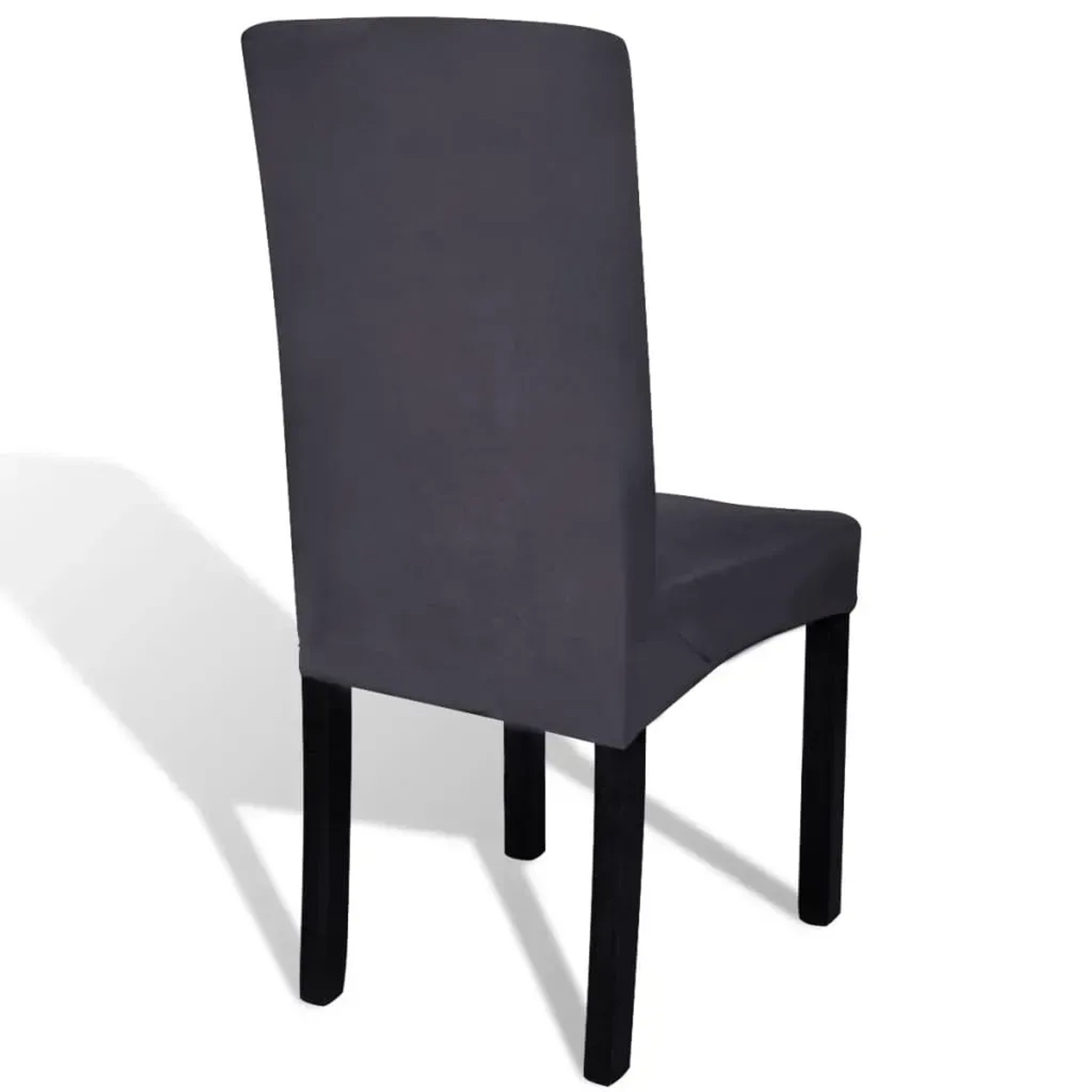 vidaXL Stretch-Stuhlhussen 4er Set Anthrazit Gerade 46-55 cm kaufen bei OBI