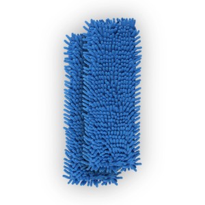 2er-Pack blaue Bestlivings Bodenwischer Ersatzbezüge aus Mikrovelour Chenille.