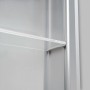 Innenansicht: DSK Spiegelschrank Aluminio Vegas, Alufarben, mit Einlegeboden.