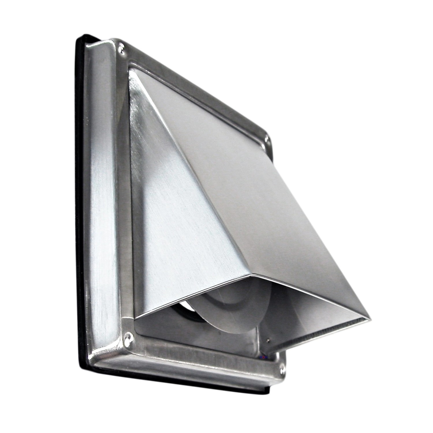 Häusler Ablufthaube LG 5510 L Edelstahl V2A DN 100 int. Außenverschlussklappe