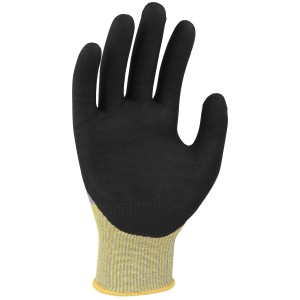 Arbeitshandschuh SHD-12, Größe 8, mit Knöchelschutz, grau-schwarz, touchscreenfähig.