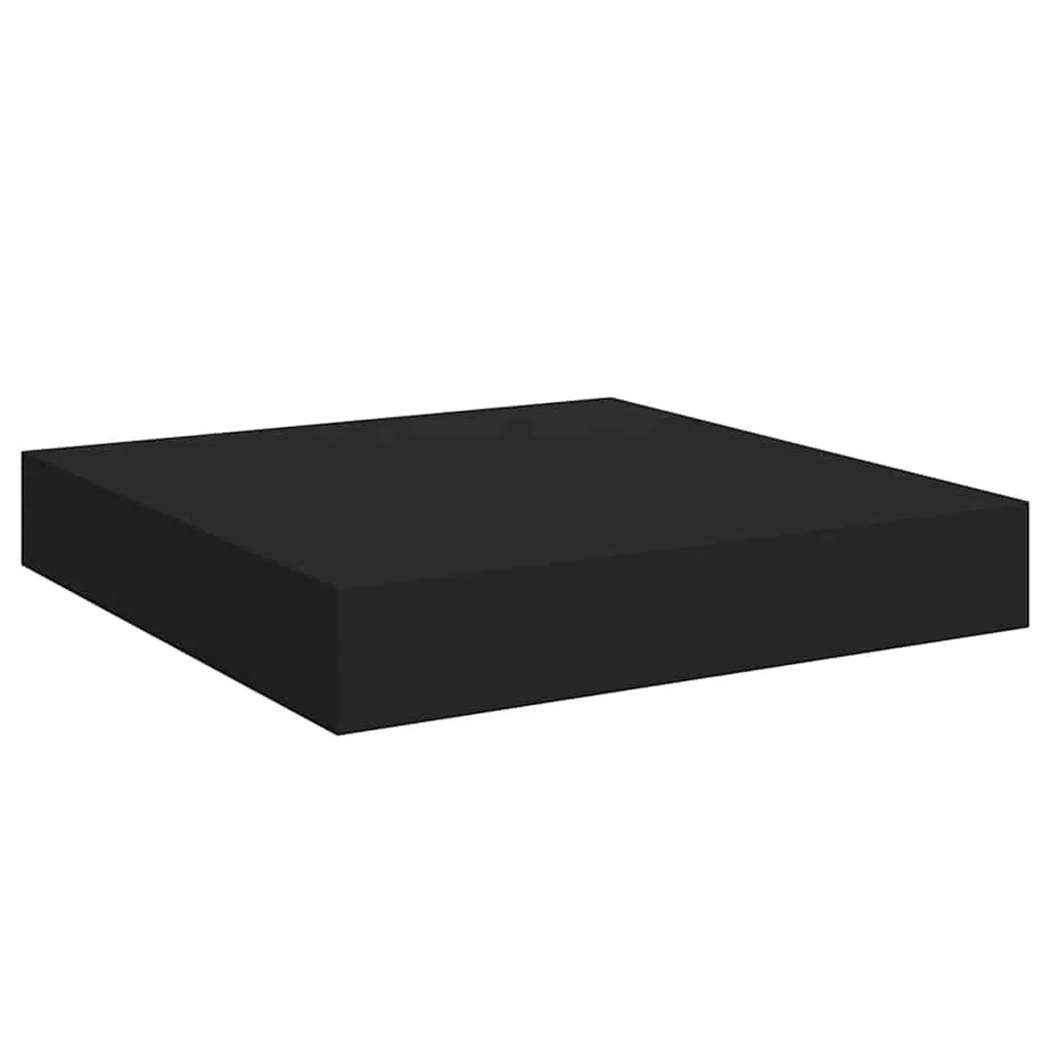 vidaXL Schweberegal Schwarz 23x23,5x3,8 cm MDF 323823