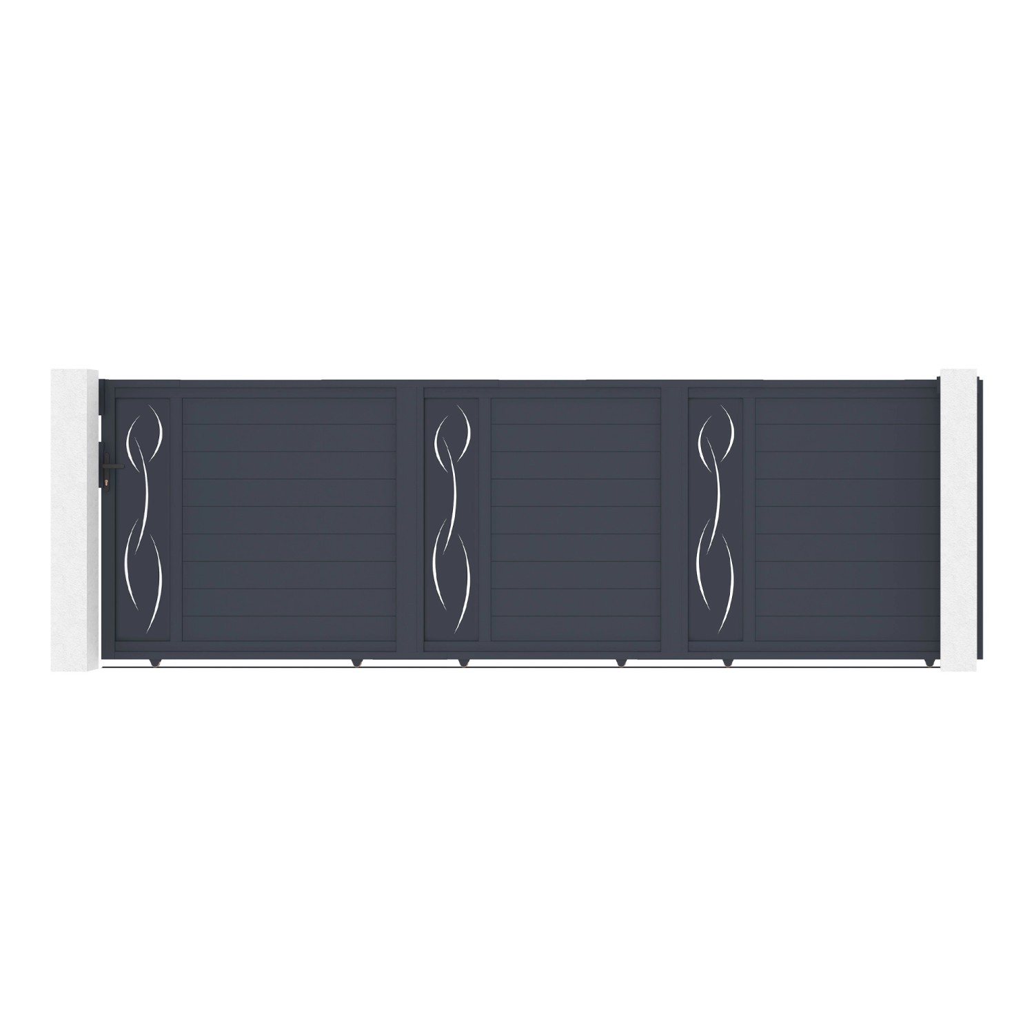 Casanoov 5M Life H 160 Graues Aluminium Schiebetor günstig online kaufen