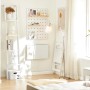 SoBuy Wandklapptisch FWT03-W, weiß, eingeklappt an der Wand. Ideal als Küchentisch oder Kindermöbel.