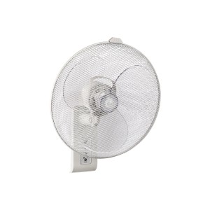 CASAFAN Wandventilator Greyhound, lichtgrau, mit Schutzkorb und Fernbedienung.