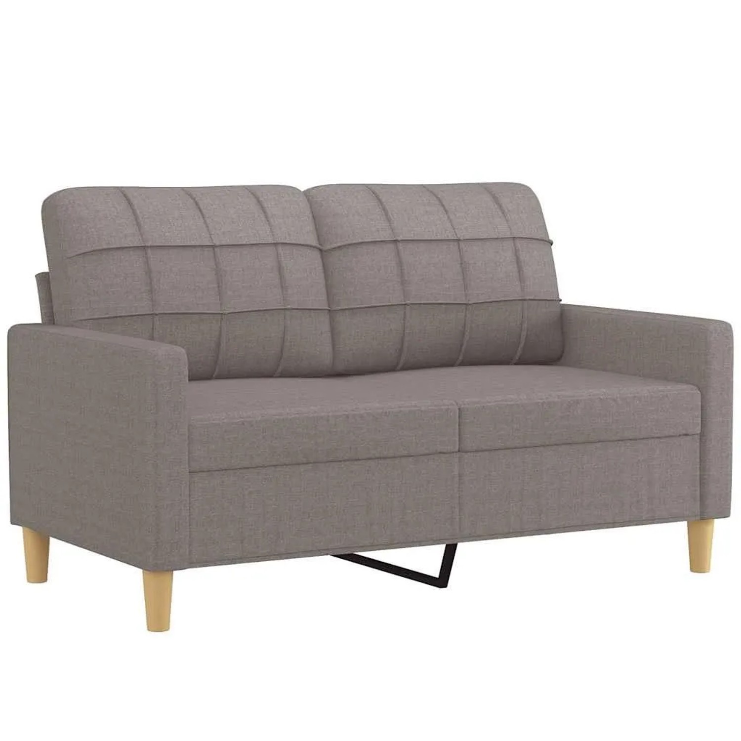 Thumbnail - vidaXL 2-Sitzer-Sofa Taupe 120 cm Stoff 359090