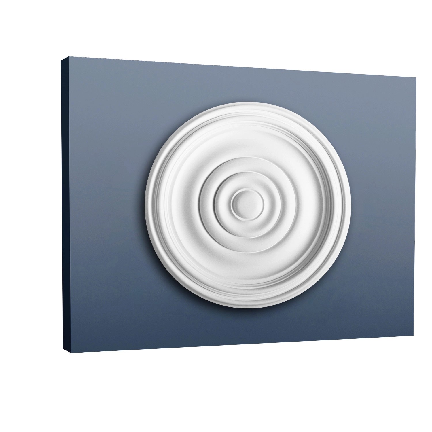 ORAC DECOR R08 LUXXUS DeckenroSette Stuck RoSette StuckroSette Klassisch 38 cm x 4,2 cm Weiß
