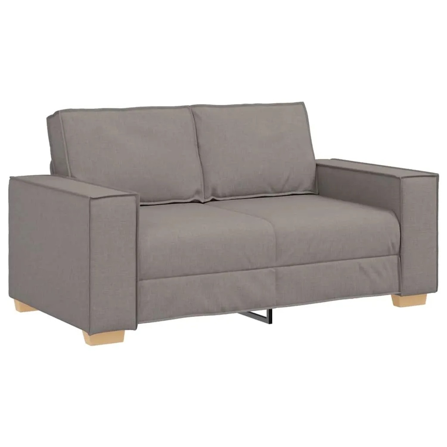 vidaXL 2-Sitzer Sofa Taupe 160x78x84 cm Stoff 4104976