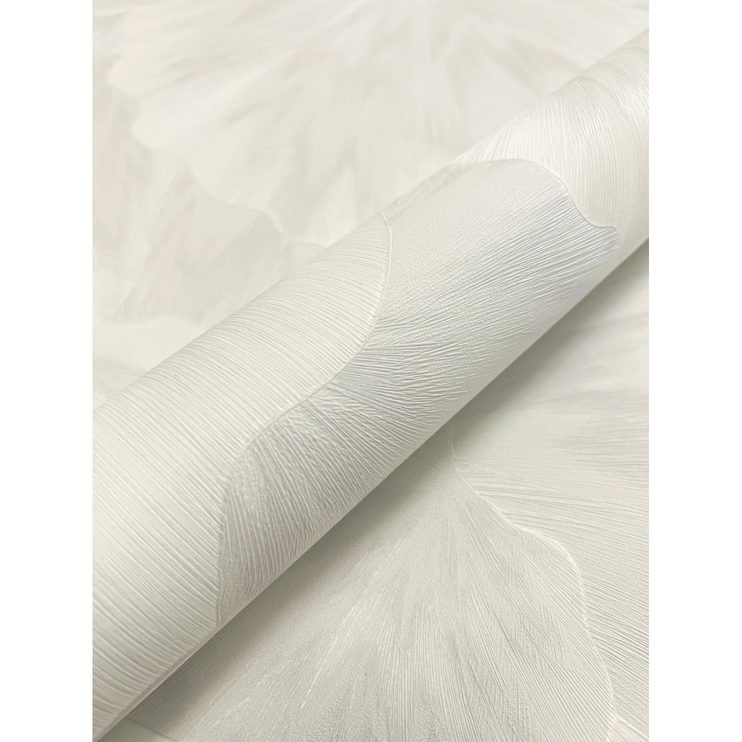 Newroom Vliestapete Petricca Weiß Blumen Natur Strukturiert FSC®