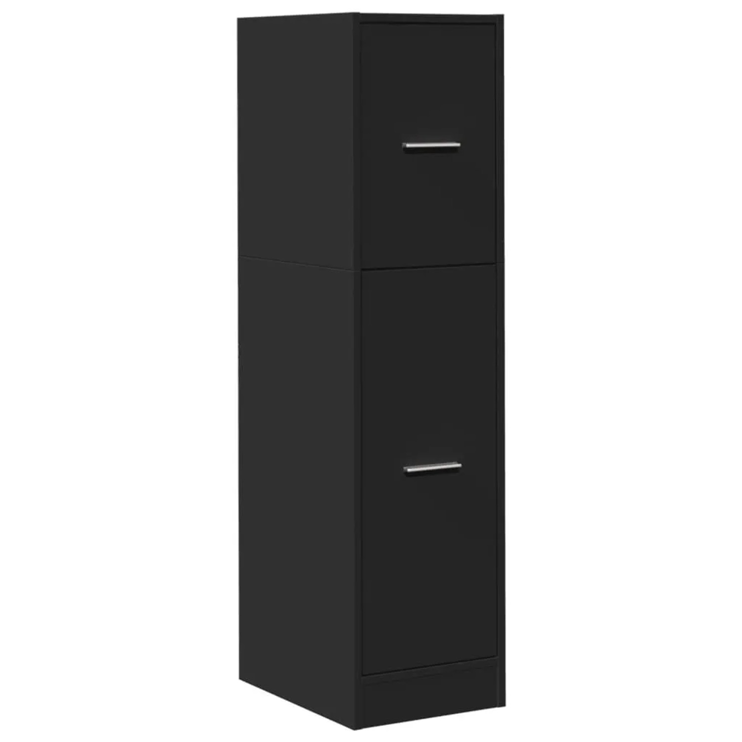 vidaXL Apothekerschrank Schwarz 30x41x118 cm Holzwerkstoff 855161 günstig online kaufen