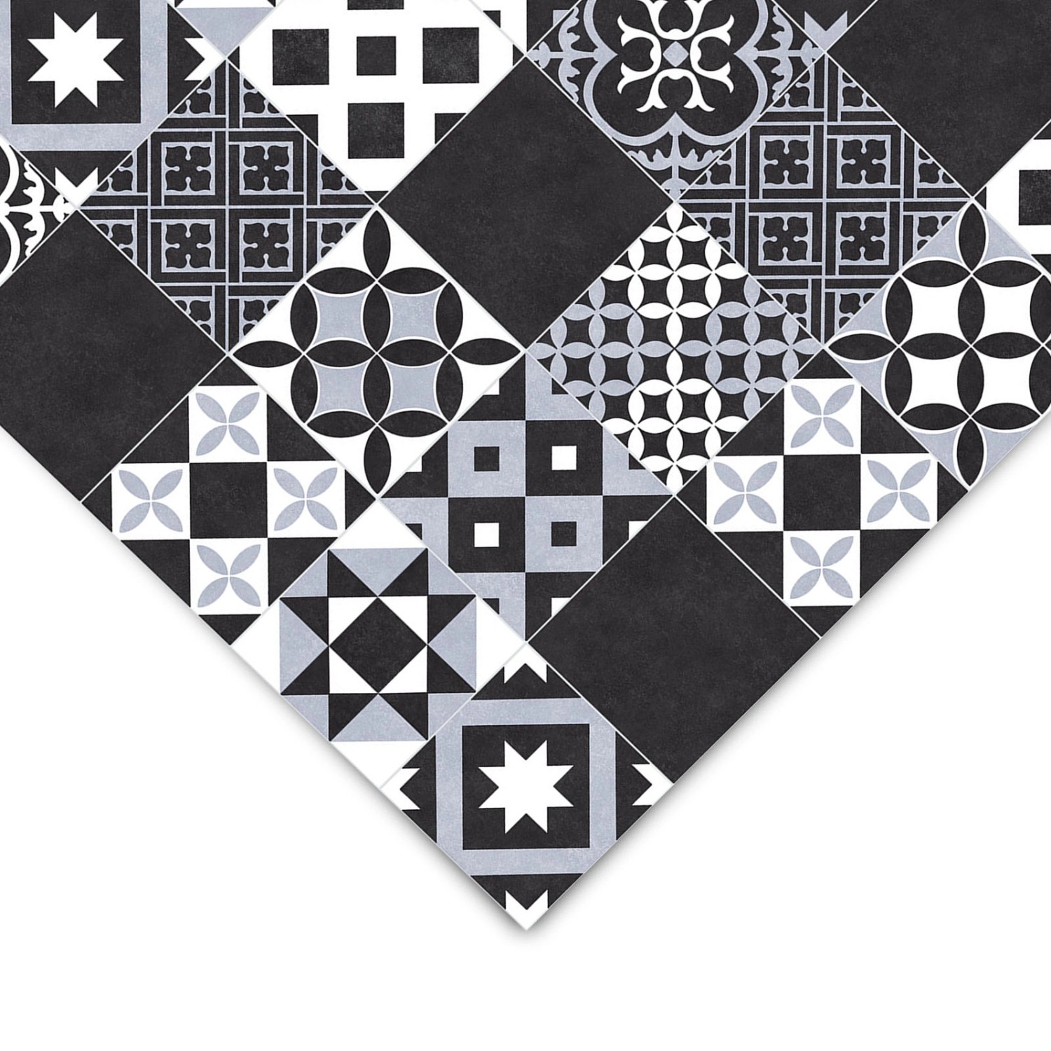 KARAT CV-Belag Vinyl Bodenbelag Amadora 990D Grau Vintage Fliesenoptik 100 x 150 cm