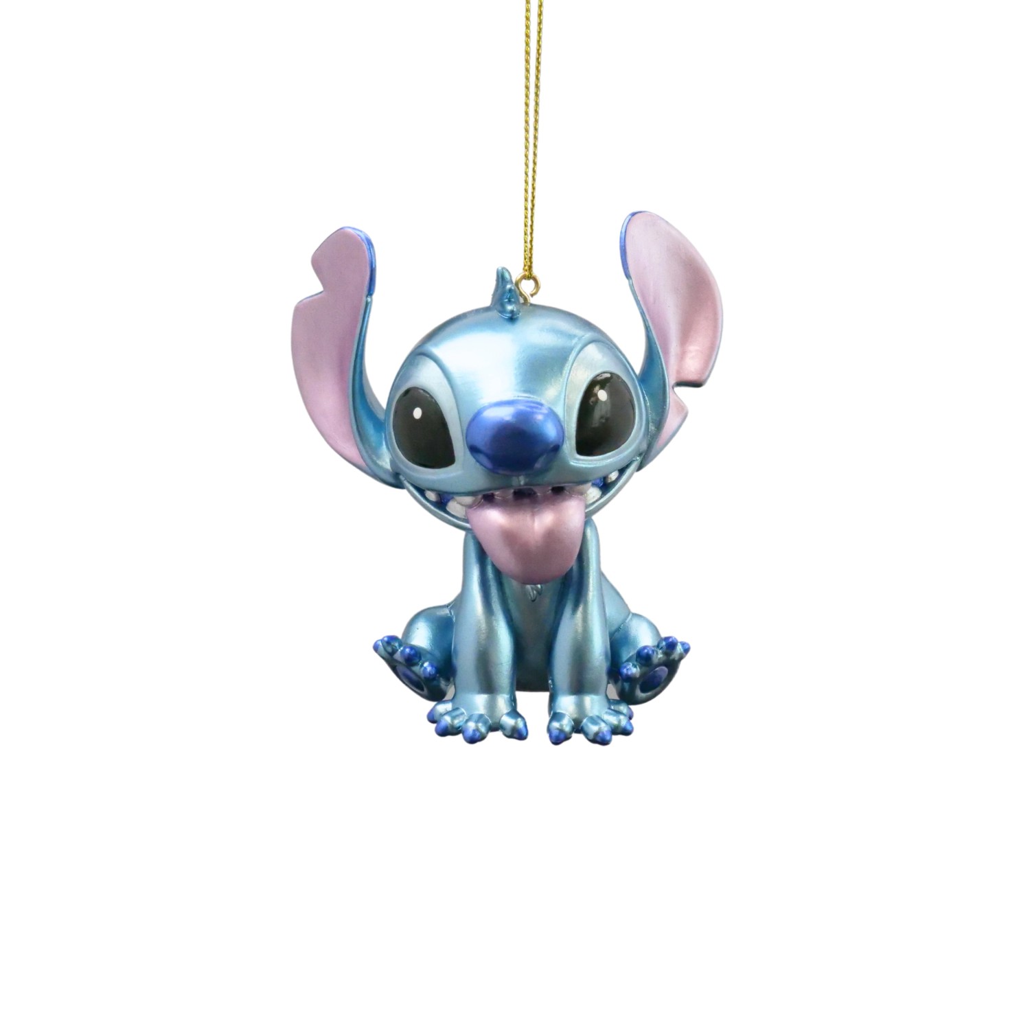 Disney Weihnachtsanhänger Stitch Metallisch 9 cm Metallblau