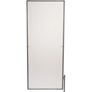 Peddy Shield Paravent, 1 Element, 170x210 cm, weißes Polyester, Aluminiumrahmen.