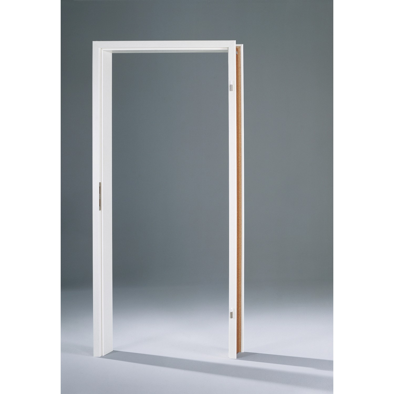 Weiße Türzarge (73,5x211cm) für links und rechts, Dekor ähnlich RAL 9010.