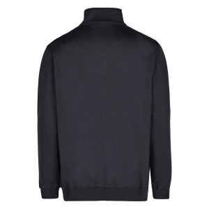 Navyfarbener Hans Schäfer Workwear Zip-Sweat in Größe M, Rückansicht.