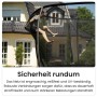 Kind springt auf Zero Gravity Gartentrampolin 305cm mit Sicherheitsnetz.