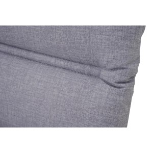 Detailaufnahme der grauen Siena Garden Sesselauflage Comfort (96x48x7 cm).