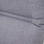 Detailaufnahme der grauen Siena Garden Sesselauflage Comfort (96x48x7 cm).