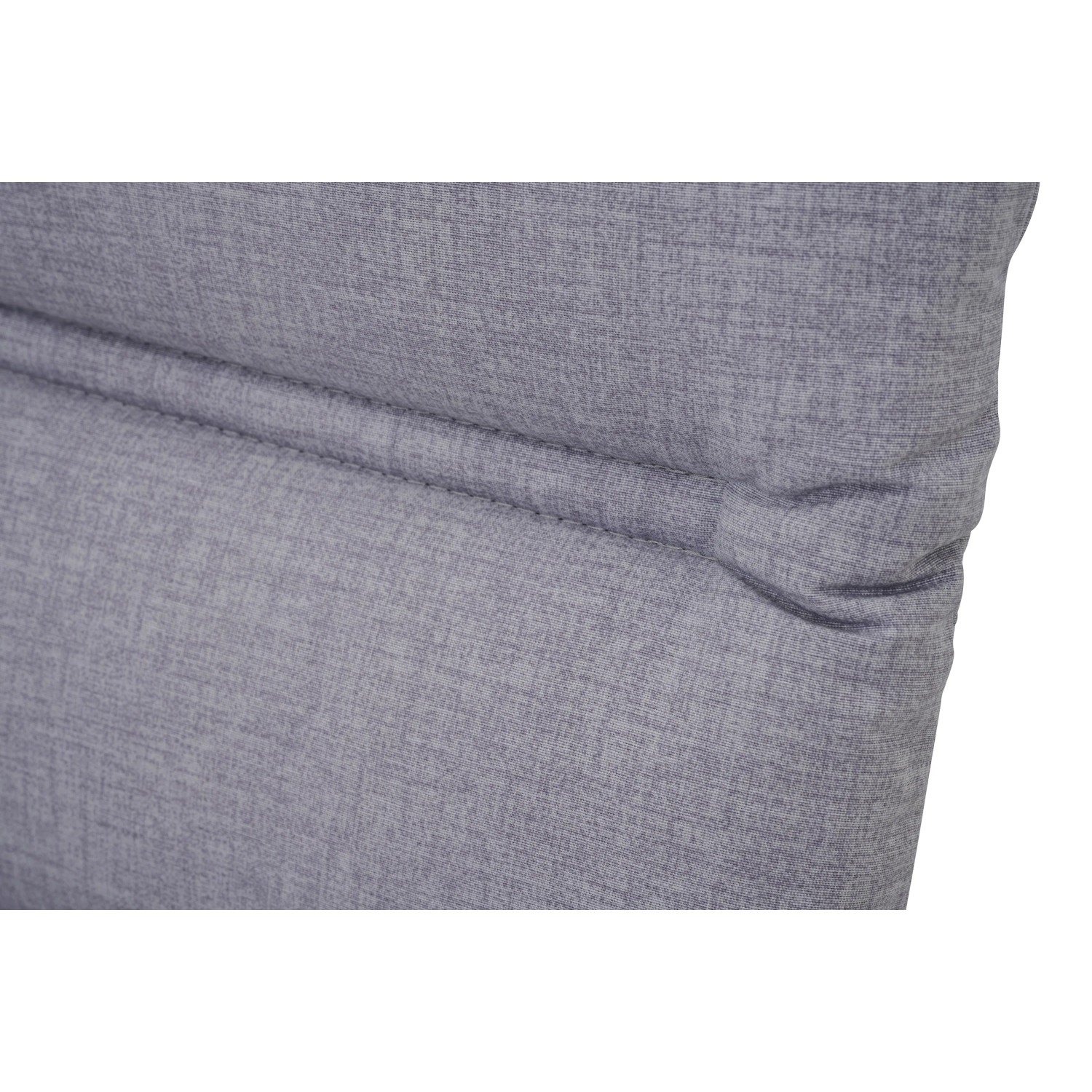 Detailaufnahme der grauen Siena Garden Sesselauflage Comfort (96x48x7 cm).