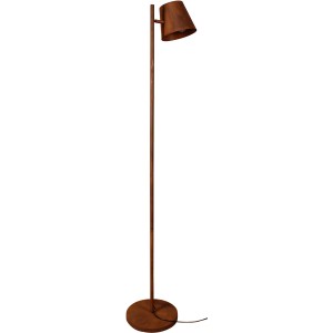 Luce Design Stehleuchte Colt, 1-flammig, Edelrost, Ø 25 cm. Industrial-Look Lampe für E27 Leuchtmittel.