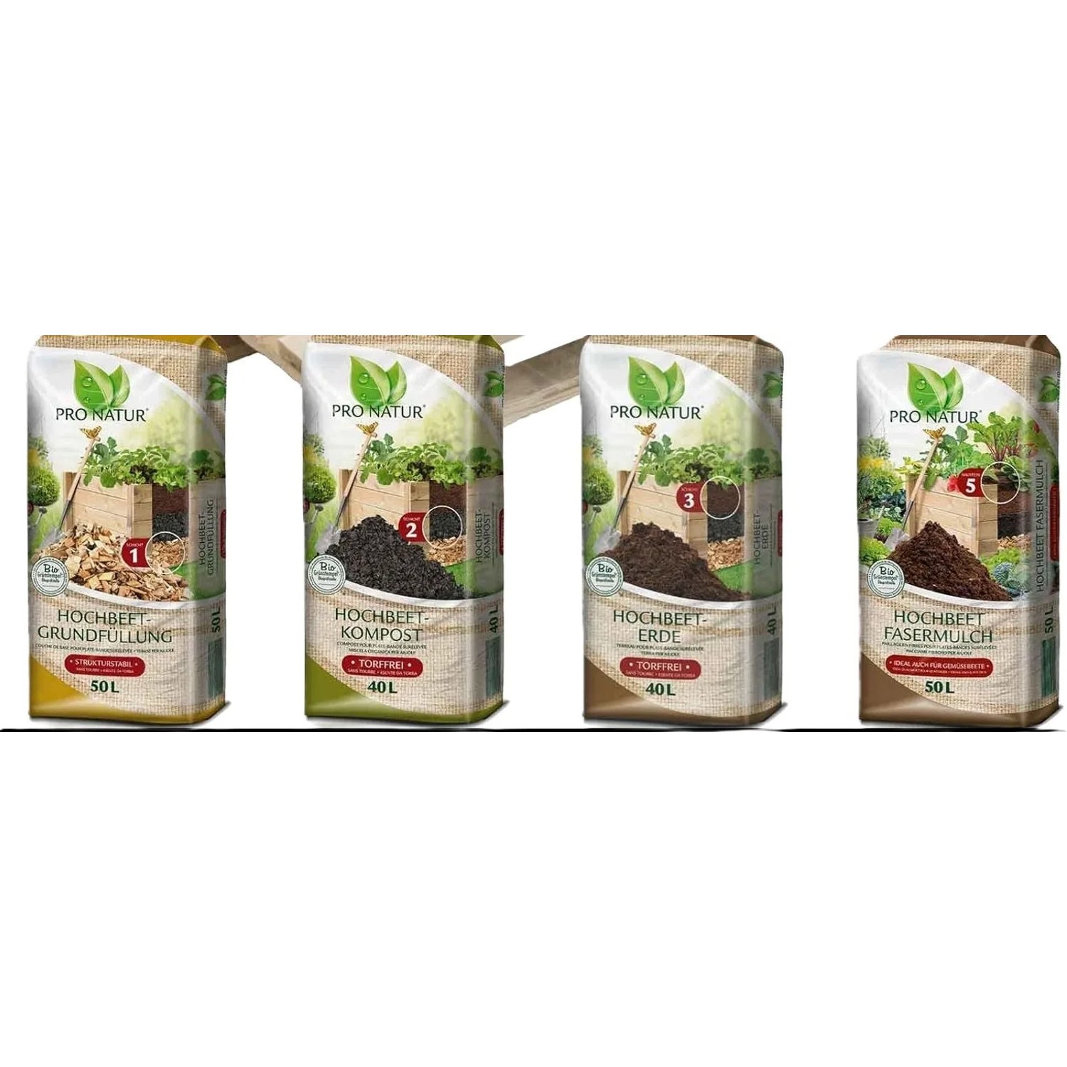 Ziegler Gregor Pro Natur Hochbeet Erde Set Plus 400 l Grundfüllung + 400 l günstig online kaufen