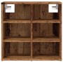 vidaXL Schuhschrank in Altholz-Optik, Wohnzimmerschrank mit 6 Fächern, 52x30x50 cm.