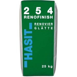 Sack Hasit 254 Renofinish Renovier- & Haftglättputz, 25 kg, für glatte Oberflächen.