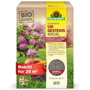 Neudorff Urgesteins-Mehl 2,5kg: Bodenhilfsstoff für gesunde Pflanzen und zur Bodenverbesserung.