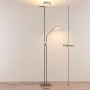 Lindby LED Stehlampe Jonne 9624065 Dimmbar Modern in Alu aus Metall 2-flammig Wohnzimmerleuchte_5