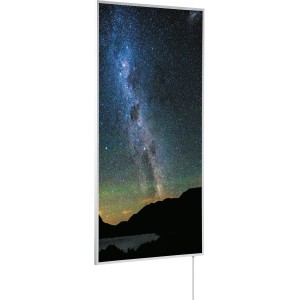 Könighaus Infrarotheizung mit Sternenhimmel-Motiv, 50x90 cm, 450W, für angenehme Wärme.