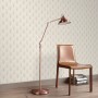 Erismann Vliestapete Elle Decoration 4 Avantgarde Creme mit Art Deco Fächer-Muster.