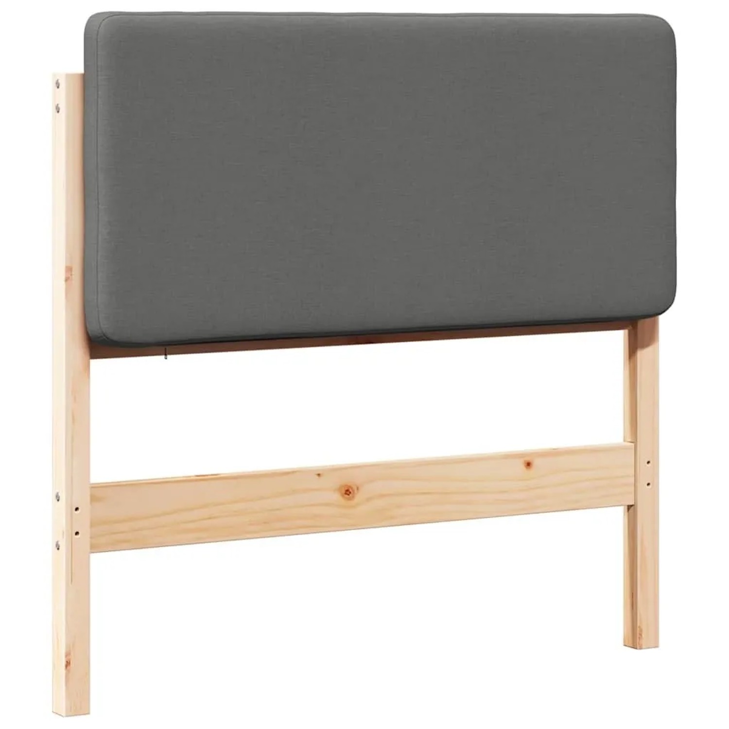 vidaXL Gepolstertes Kopfteil mit Kopfteil Braun und Hellgrau 75 cm 880098