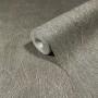 Rolle Marburg Vliestapete in Grau-Braun mit floraler Blattoptik und modernem Design.