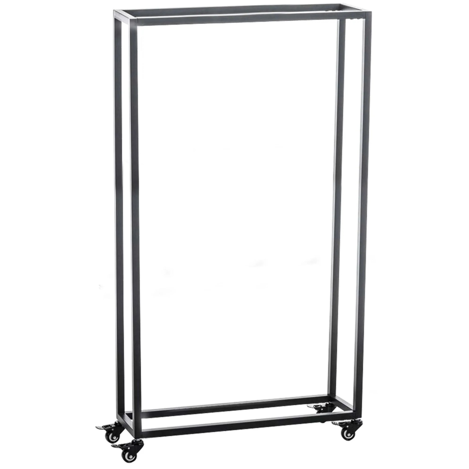 DELUKE Kaminholzregal Innen Metall BETTA Mit Rollen 25x60x150 Brennholzregal Innen Kaminholzständer Feuerholzregal Wohnz...