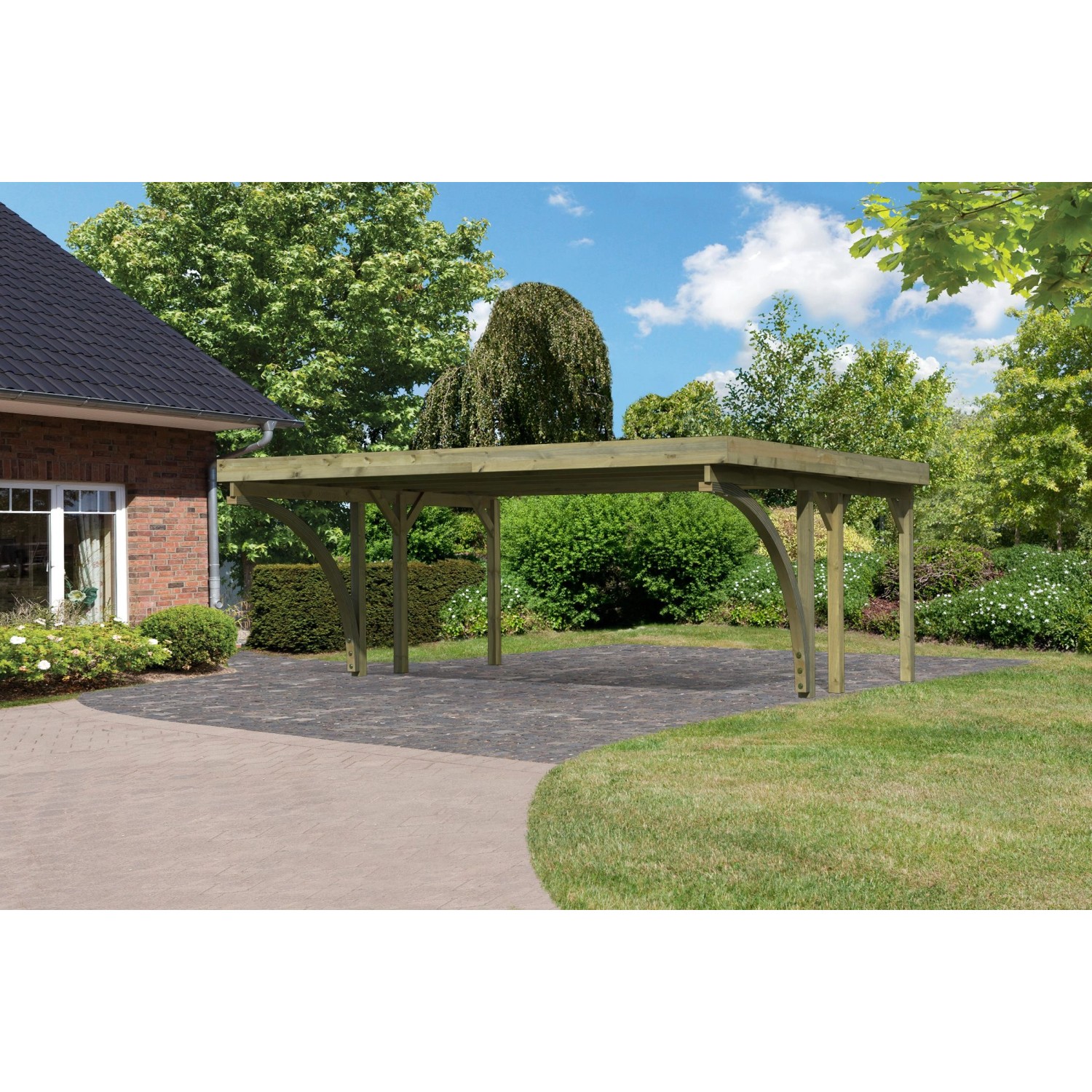 Karibu Doppelcarport Classic