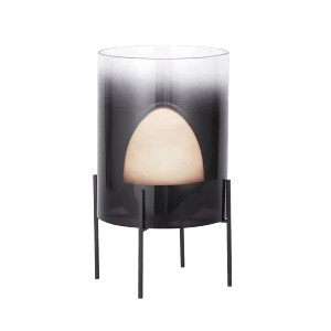 MegaLight LED-Akku-Tischleuchte Ovo Smoke RGBW Dimmbar 21 cm x Ø 14,5 cm