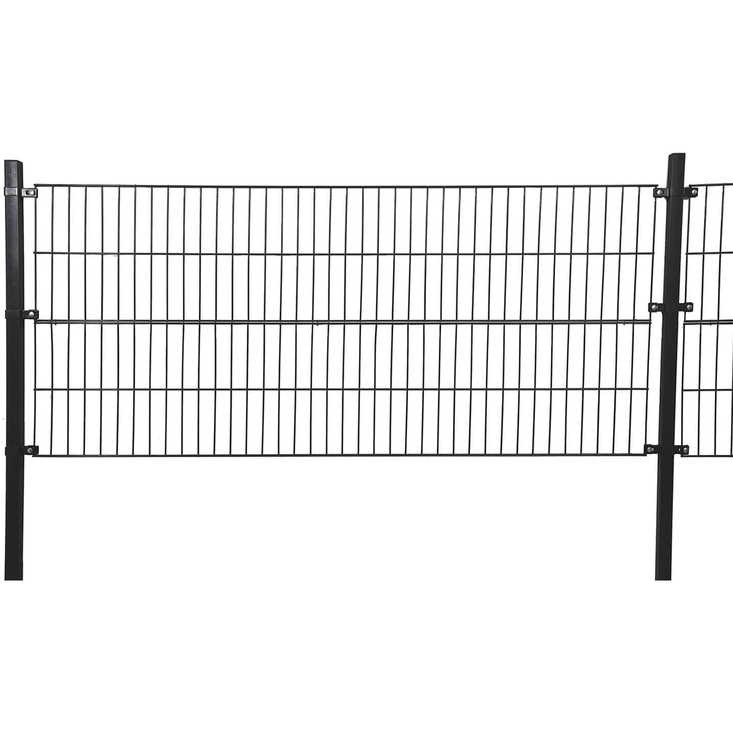 Home Deluxe Doppelstabmattenzaun 2,4 m x 50 m Anthrazit
