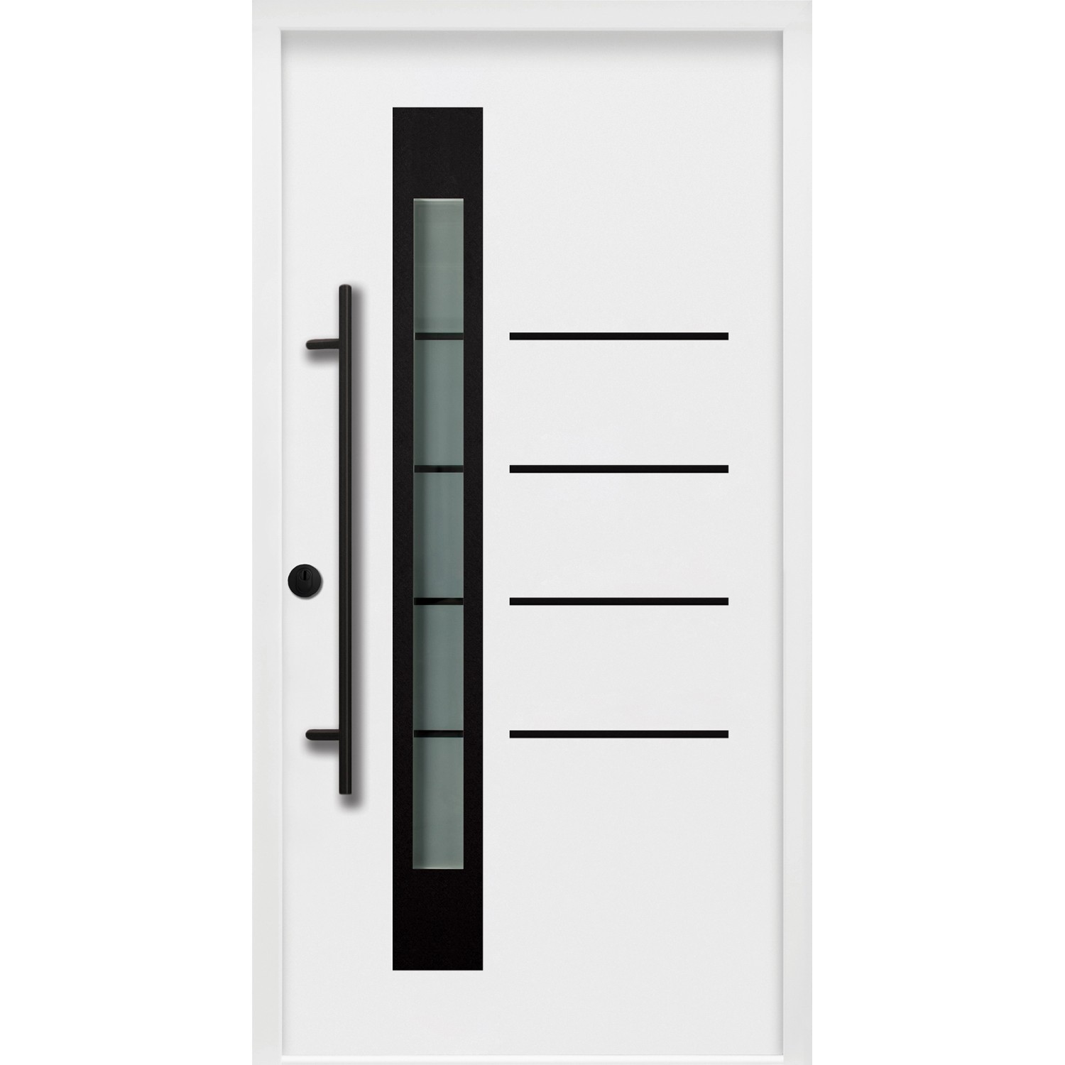 Splendoor Thermospace Sicherheits-Haustür Berlin Prime RC2K Weiß 110x210 cm günstig online kaufen