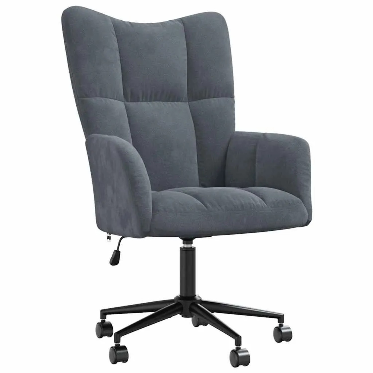 vidaXL Relaxstuhl Mit Rad Dunkelgrau 69 x 61,5 x 102 cm Samt 42022460 günstig online kaufen