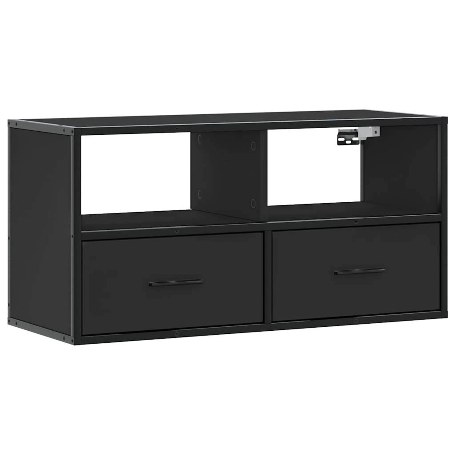 vidaXL TV-Schrank Schwarz 80x31x39,5 cm Holzwerkstoff und Metall 848919 günstig online kaufen