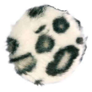 Jollypaw Raschelkissen, 2er-Set, Plüsch mit Leopardenmuster für Katzen.