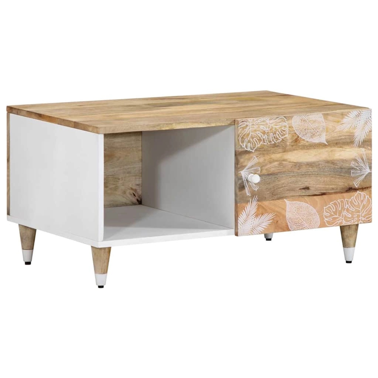 vidaXL Couchtisch 80x50x40 cm Massivholz Mango 4018668 günstig online kaufen