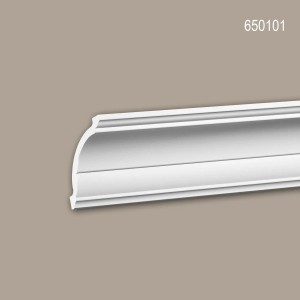 Weiße PROFHOME Eckleiste (28m Set) für Paneele, Neo-Klassizismus Design.