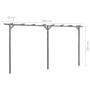 DELUKE Pergola Aus Holz LURV Grau 4x2m Kiefernholz Rankhilfe Pergola Holz Bausatz Freistehend Gartendeko Gartenbogen Gartenpergola_5