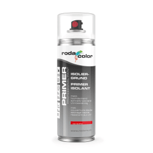 RodaColor Isoliergrundierung Sprühlack, 400ml, Weiß. Grundier-Spray für Innen & Außen.
