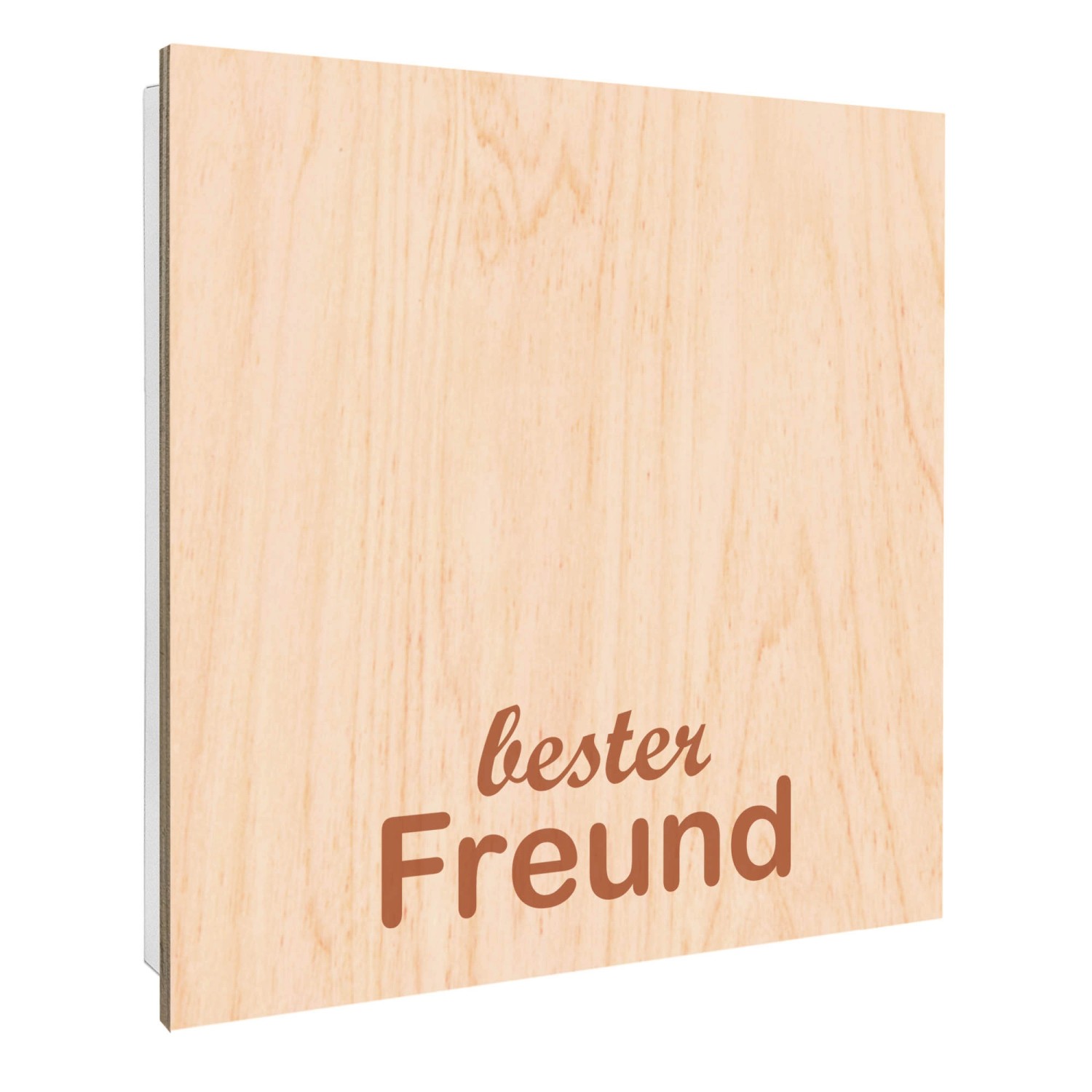 Banjado Großer Schlüsselbox Holz 30x30cm Weiß Scharnier Rechts 50 Haken Sch günstig online kaufen